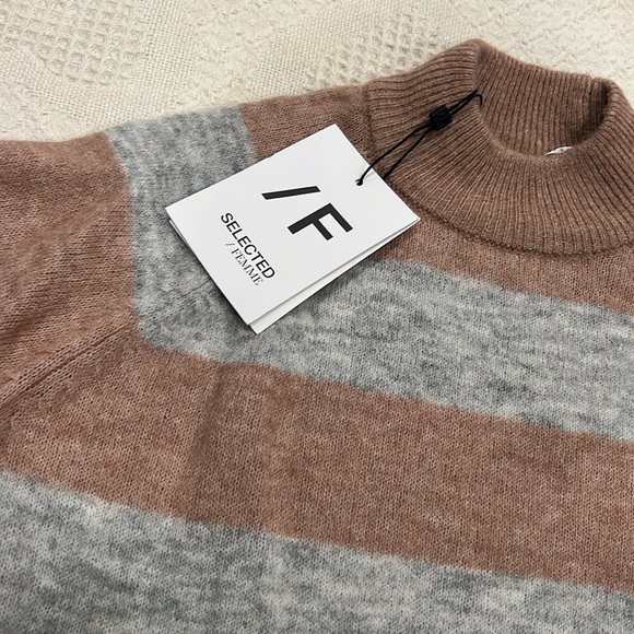 Warm winter knit sweater! Alpaca wool blend! - Picture 2 of 9